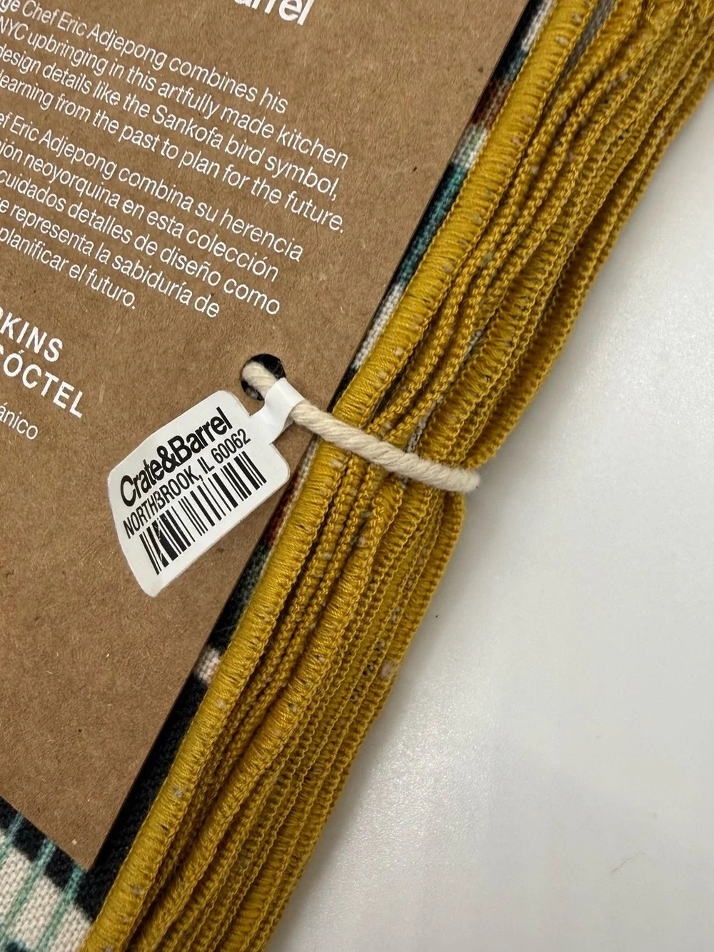 Crate&Barrel and Chef Eric Adjepong Cocktail Napkins (retired)